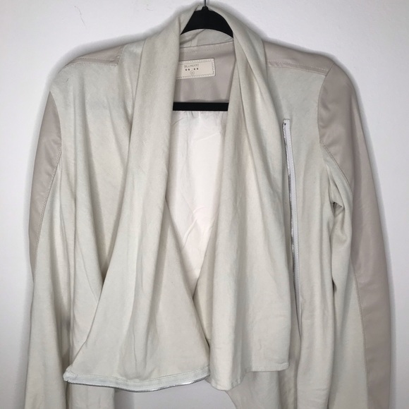 BLANKNYC Denim – Faux Leather Mixed Drape Jacket M - Picture 7 of 7